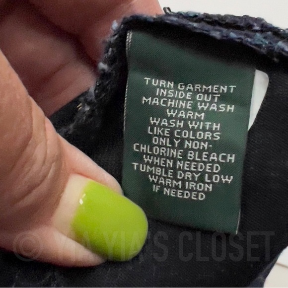 Lauren Ralph Lauren Women's 12 Dark Modern Jeggings/Leggings - Picture 8 of 8